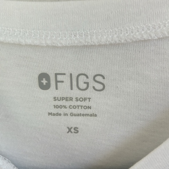 MWOT FIGS White Super Soft Cotton Long Sleeves Awesome Humans Tee - Picture 10 of 11